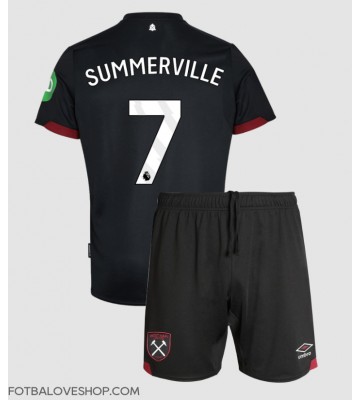 West Ham United Crysencio Summerville #7 Dětské Venkovní Dres 2024-25 Krátký Rukáv (+ trenýrky)